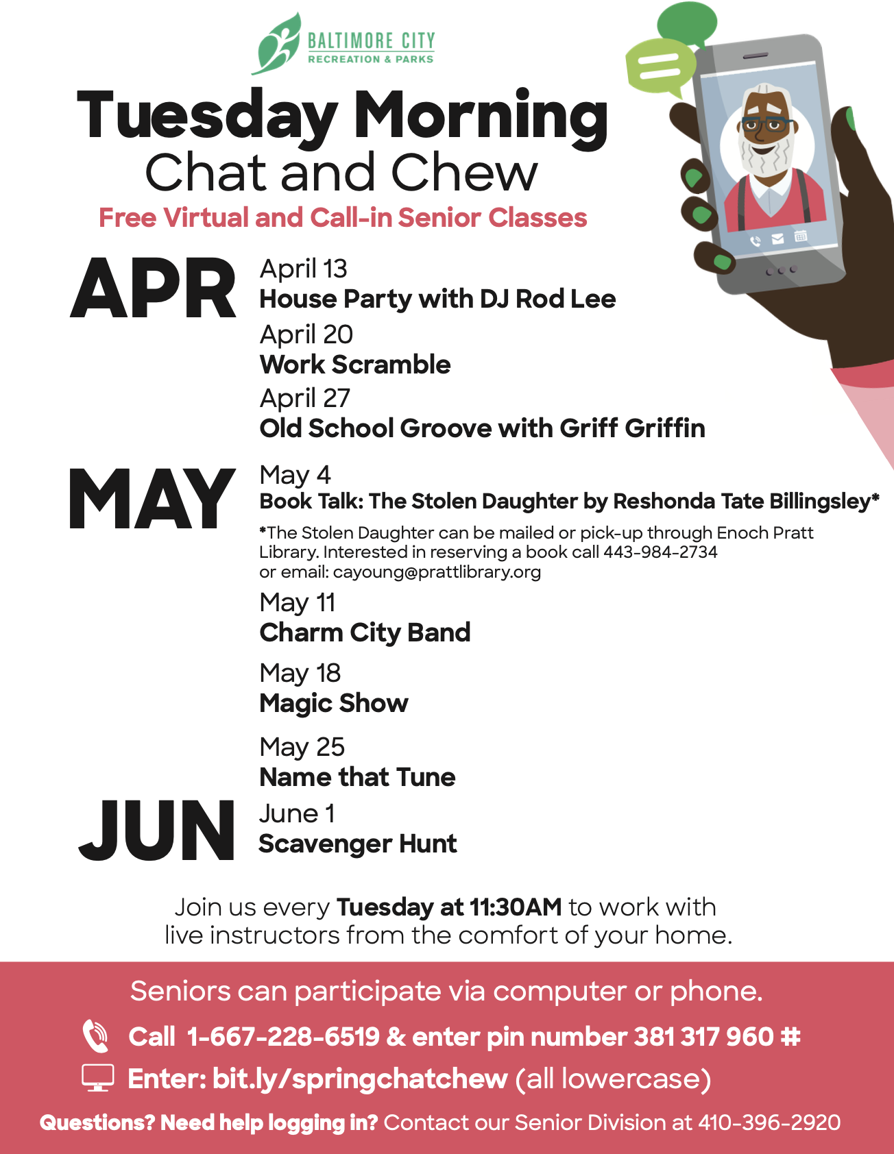 Spring Chat and Chew